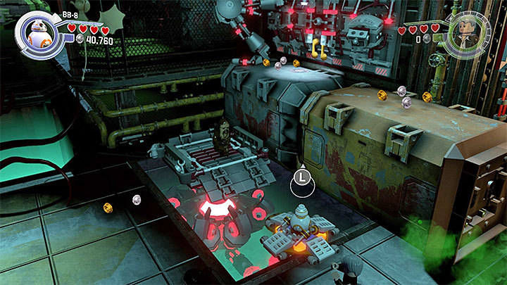 Activate the elevator when Chewbacca is standing on it. - Chapter 4 - The Eravana | Walkthrough - Story Mode - LEGO Star Wars: The Force Awakens Game Guide