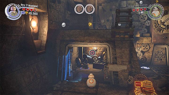 The place where you find the first gear - Chapter 5 - Mazs Castle | Walkthrough - Story Mode - LEGO Star Wars: The Force Awakens Game Guide