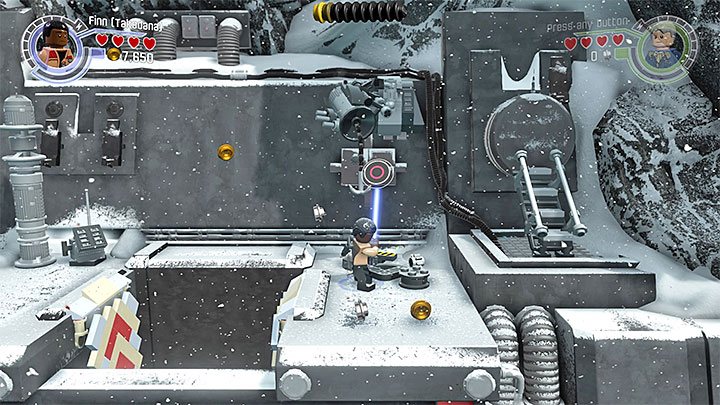 The balcony which Finn must reach - Chapter 8 - Starkiller Sabotage | Walkthrough - Story Mode - LEGO Star Wars: The Force Awakens Game Guide