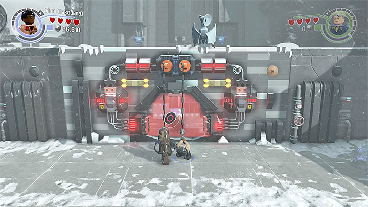 Han Solo and Finn must use the grappling hook - Chapter 8 - Starkiller Sabotage | Walkthrough - Story Mode - LEGO Star Wars: The Force Awakens Game Guide