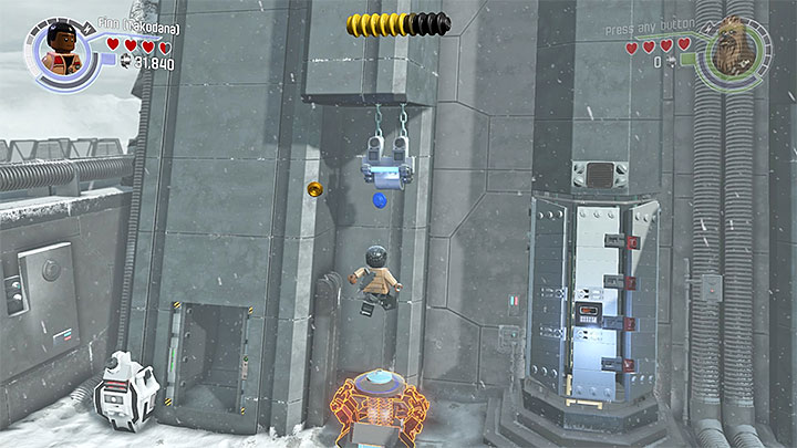 One of two handles the characters you control must catch - Chapter 8 - Starkiller Sabotage | Walkthrough - Story Mode - LEGO Star Wars: The Force Awakens Game Guide