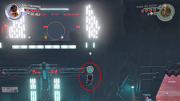 Go to the right, then upstairs - Chapter 8 - Starkiller Sabotage | Walkthrough - Story Mode - LEGO Star Wars: The Force Awakens Game Guide