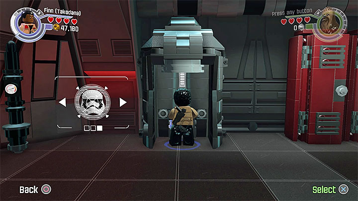 A headwear which you must select - Chapter 8 - Starkiller Sabotage | Walkthrough - Story Mode - LEGO Star Wars: The Force Awakens Game Guide