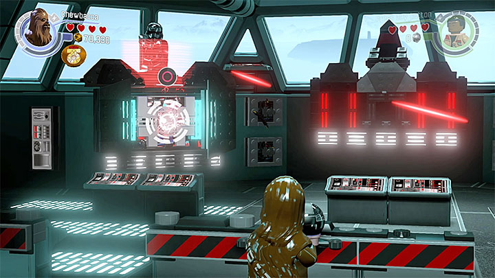 Throw the bombs at the generators - Chapter 8 - Starkiller Sabotage | Walkthrough - Story Mode - LEGO Star Wars: The Force Awakens Game Guide