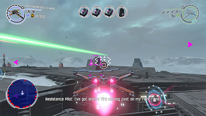 Fire torpedoes only after you lock on the target - Chapter 9 - Destroy Starkiller Base | Walkthrough - Story Mode - LEGO Star Wars: The Force Awakens Game Guide