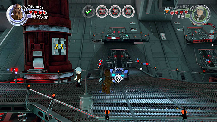 Use the bomb on the silver objects and build another one - Chapter 9 - Destroy Starkiller Base | Walkthrough - Story Mode - LEGO Star Wars: The Force Awakens Game Guide