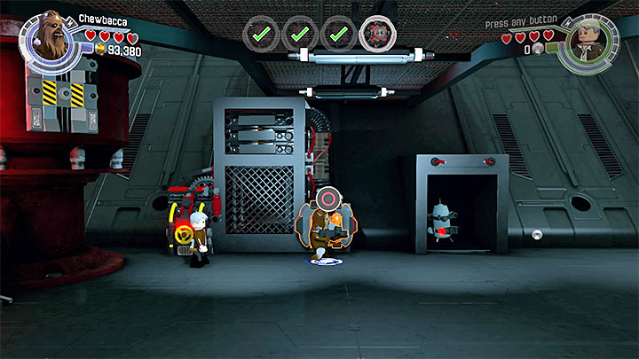 Han Solo and Chewbacca have to find another grappling point together - Chapter 9 - Destroy Starkiller Base | Walkthrough - Story Mode - LEGO Star Wars: The Force Awakens Game Guide