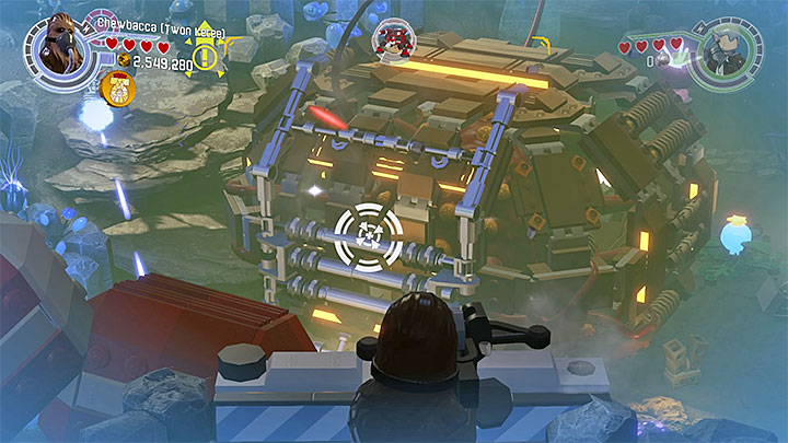 After you regain control of your characters, a blaster battle will start - Rathtar Hunting | Walkthrough - Side missions - LEGO Star Wars: The Force Awakens Game Guide