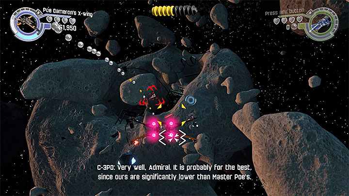 You can obtain the minikit during a controlled flight - Poe to the Rescue | Minikits and red bricks - Minikits and red LEGO bricks - LEGO Star Wars: The Force Awakens Game Guide