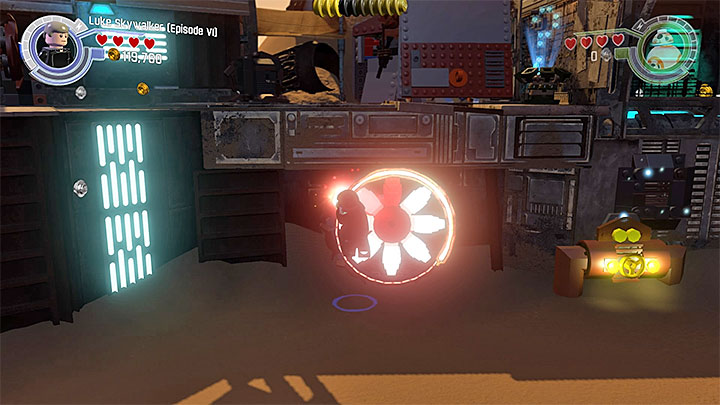 Special requirements: a character that uses lightsaber (e - Lor San Tekkas Return | Minikits and red bricks - Minikits and red LEGO bricks - LEGO Star Wars: The Force Awakens Game Guide