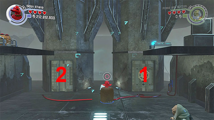 First you must uncover and destroy the silver objects in point 1 and then in point 2 - The Crimson Corsair | Walkthrough - Side missions - LEGO Star Wars: The Force Awakens Game Guide