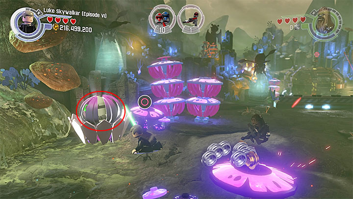 Special requirements: a character that controls the Force (for example Luke or Darth Vader) - Rathtar Hunting | Minikits and red bricks - Minikits and red LEGO bricks - LEGO Star Wars: The Force Awakens Game Guide