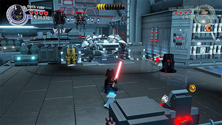 The second droid. - Chapter 2 - Escape from the Finalizer | Minikits and red bricks - Minikits and red LEGO bricks - LEGO Star Wars: The Force Awakens Game Guide