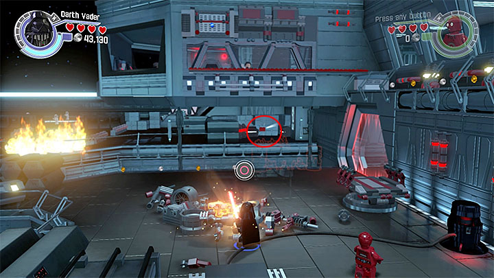 Reward for collecting the brick: Fast Interact - Chapter 2 - Escape from the Finalizer | Minikits and red bricks - Minikits and red LEGO bricks - LEGO Star Wars: The Force Awakens Game Guide