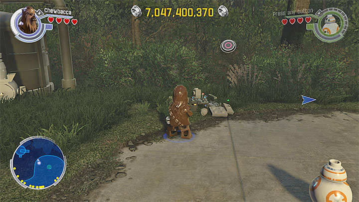 In order to obtain the golden brick you must construct five droids in various parts of the Resistance base - DQar (Resistance hideout) collectibles & minor missions map - Maps - LEGO Star Wars: The Force Awakens Game Guide