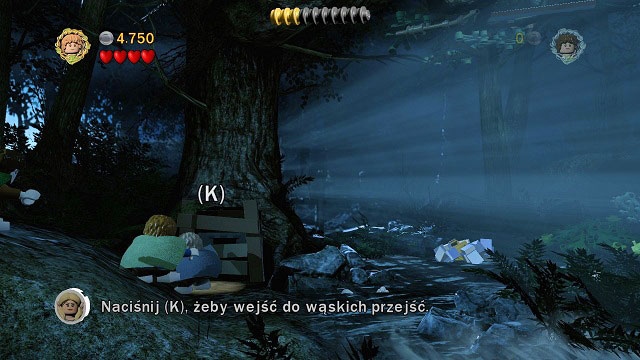 The next obstacle you will be able to pass by using the Hobbit's growth - The Black Rider - Walkthrough - Act I - LEGO The Lord of the Rings - Game Guide and Walkthrough