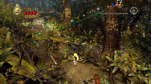The next obstacle can be passed by using Legolas' skills - Amon Hen - Walkthrough - Act I - LEGO The Lord of the Rings - Game Guide and Walkthrough