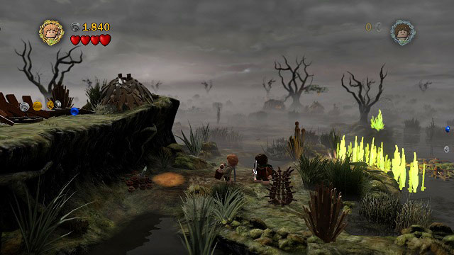 Another island, more fire and another task for Sam - The Dead Marshes - Walkthrough - Act II - LEGO The Lord of the Rings - Game Guide and Walkthrough