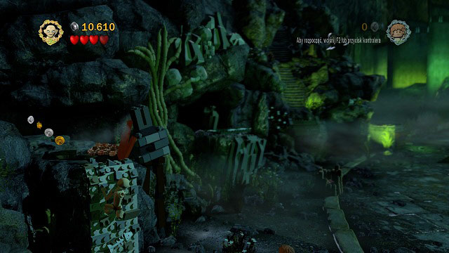 In order to obtain the pieces needed to finish the structure, you need to head as far to the left as possible - The Secret Stairs - Walkthrough - Act III - LEGO The Lord of the Rings - Game Guide and Walkthrough