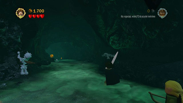 As mentioned before, Aragorn is now in possession of the Anduril sword, capable of destroying Morgul LEGO bricks - The Paths of the Dead - Walkthrough - Act III - LEGO The Lord of the Rings - Game Guide and Walkthrough