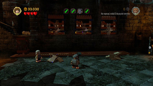 On your way you will come across a barricade which can be burned by Sam - Cirith Ungol - Walkthrough - Act III - LEGO The Lord of the Rings - Game Guide and Walkthrough