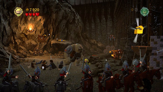 You will have to defeat another Troll, however this time equipped with armlets - The Black Gate - Walkthrough - Act III - LEGO The Lord of the Rings - Game Guide and Walkthrough