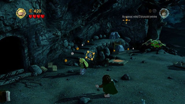 Just hit the target nearby the pond and pick up the item - Weathertop - Collectibles - LEGO The Lord of the Rings - Game Guide and Walkthrough