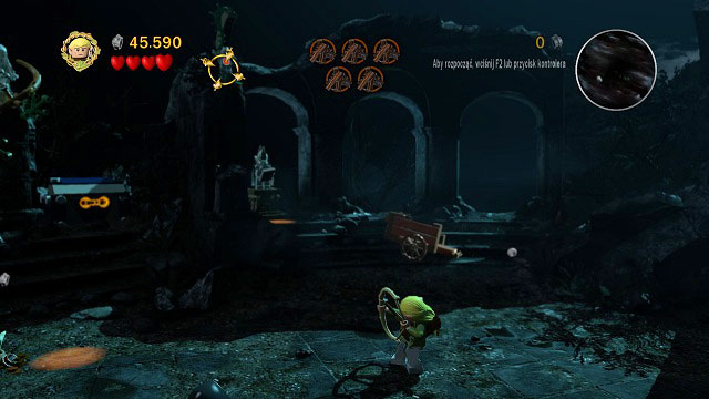 During the fight with Nazguls, you need to use your bow to hit three targets within the arena - Weathertop - Collectibles - LEGO The Lord of the Rings - Game Guide and Walkthrough