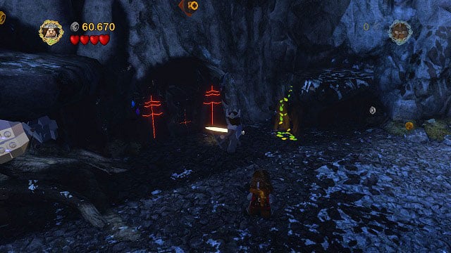 Destroy the nearby LEGO Morgul bricks and break the rock in the cave - The Pass of Caradhras - Collectibles - LEGO The Lord of the Rings - Game Guide and Walkthrough