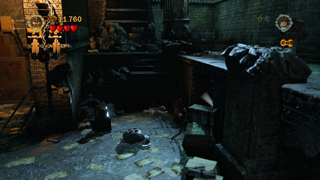 In the left part of the screen there is a fire - that's where you will find the design. - The Mines of Moria - Collectibles - LEGO The Lord of the Rings - Game Guide and Walkthrough