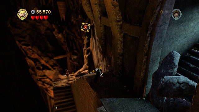 As you're beginning to climb the stairs, you will see a target in front of you - The Mines of Moria - Collectibles - LEGO The Lord of the Rings - Game Guide and Walkthrough