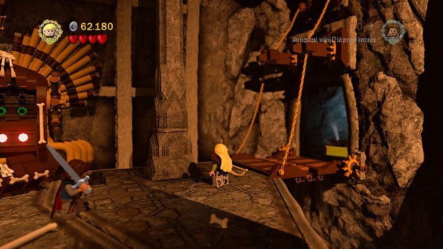 You will need to play this game three times: each time the bricks will move higher - The Mines of Moria - Collectibles - LEGO The Lord of the Rings - Game Guide and Walkthrough