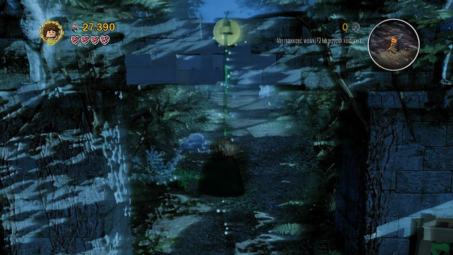 In the location where Frodo throws a statuette on Boromir's head - Amon Hen - p. 1 - Collectibles - LEGO The Lord of the Rings - Game Guide and Walkthrough