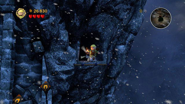 In the end chance to Frodo (or use the previously collected Luminous Stone) and head to the dark cave - Taming Gollum - Collectibles - LEGO The Lord of the Rings - Game Guide and Walkthrough
