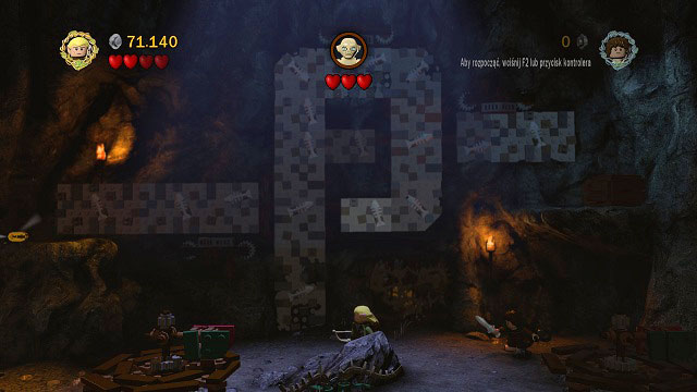 Choose Gollum and start climbing the wall - Taming Gollum - Collectibles - LEGO The Lord of the Rings - Game Guide and Walkthrough