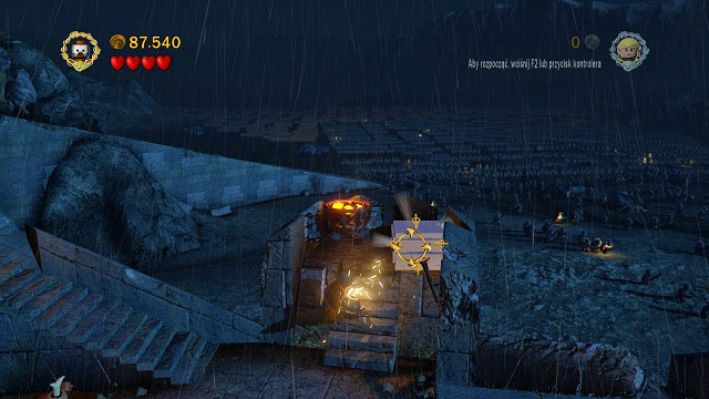 During the battle by the destroyed wall - Helms Deep - Collectibles - LEGO The Lord of the Rings - Game Guide and Walkthrough