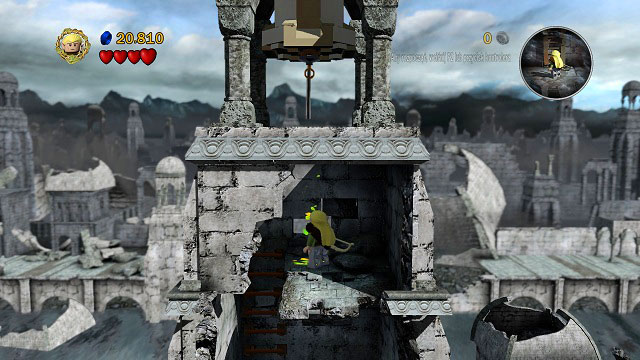 In the place where you found the sword - Osgiliath - Collectibles - LEGO The Lord of the Rings - Game Guide and Walkthrough