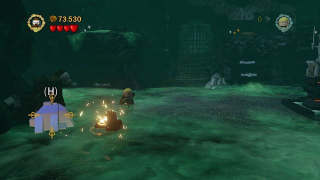 In the last big room, on the left side you should find a mithril stone - The Paths of the Dead - Collectibles - LEGO The Lord of the Rings - Game Guide and Walkthrough