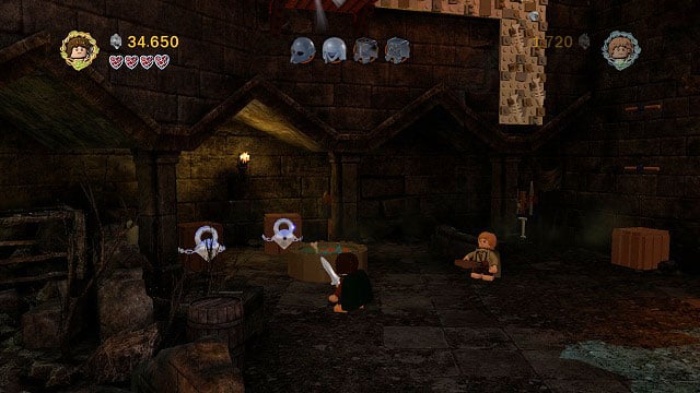 After getting out of the tower; to the left of the starting location you should see two chests with mithril padlocks - Cirith Ungol - Collectibles - LEGO The Lord of the Rings - Game Guide and Walkthrough