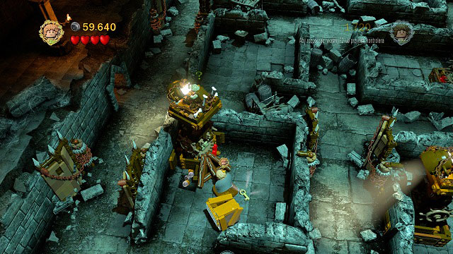 The watchtower blocking your path can be burned down - just pull the hook with the rope, build a bonfire and light it - Cirith Ungol - Collectibles - LEGO The Lord of the Rings - Game Guide and Walkthrough