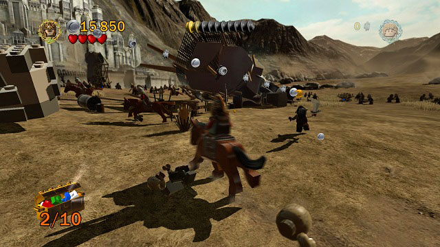 Afterwards stay in the middle - as you head through the ramp with Minikit #2, keep staying in the middle and you should hit the third and last chest soon enough - Battle of Pelennor Fields - Collectibles - LEGO The Lord of the Rings - Game Guide and Walkthrough