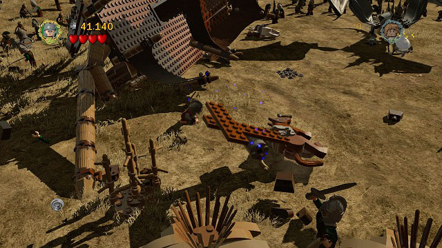 During the fight with the Nazgul on a beast - Battle of Pelennor Fields - Collectibles - LEGO The Lord of the Rings - Game Guide and Walkthrough