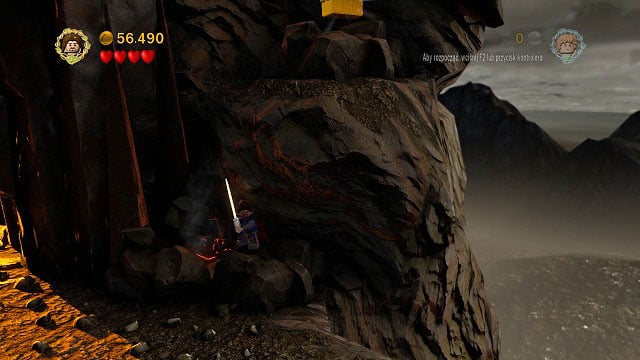 To the right of the Design you will find a small LEGO Morgul brick - Mount Doom - Collectibles - LEGO The Lord of the Rings - Game Guide and Walkthrough