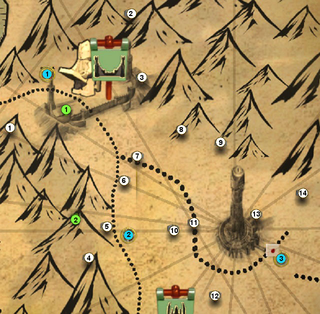 Above the entrance gate to Barad-dur - The Black Gate - Middle-Earth - LEGO The Lord of the Rings - Game Guide and Walkthrough