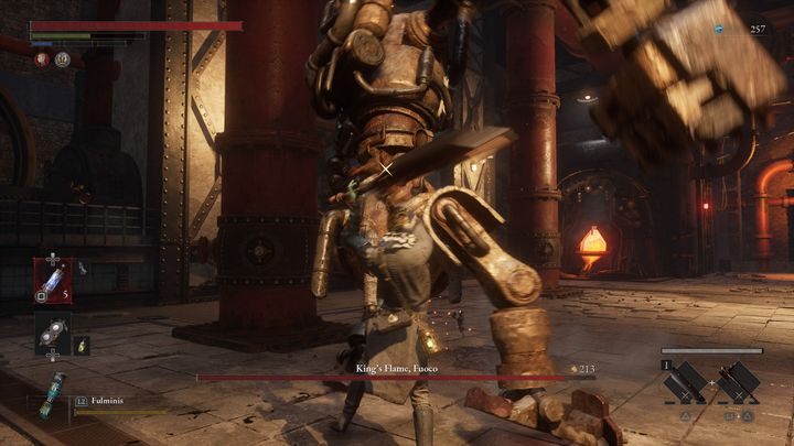 If you use a weapon that inflicts fire, change it - Lies of P: How to defeat the boss Kings Flame, Fuoco? - Main - Lies of P Guide