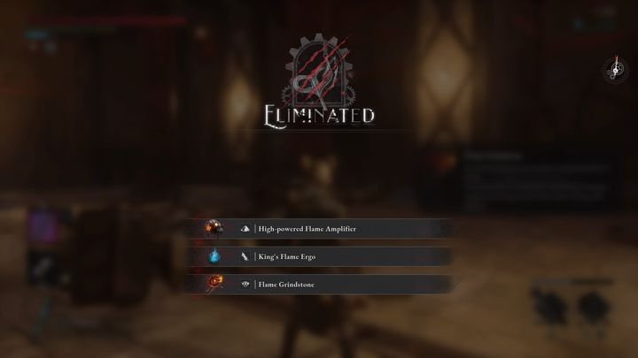 For defeating the King's Flame, Fuoco, you will receive 7081 Ergo, High-powered Flame Amplifier, King's Flame Ergo and the Flame Grindstone gesture - Lies of P: How to defeat the boss Kings Flame, Fuoco? - Main - Lies of P Guide