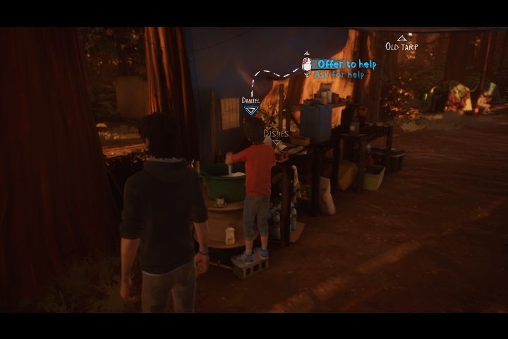 As you approach the Water Tanks with Daniel there is an opportunity to ask him to raise the tanks - Chapter III - Daggers Drawn | Life is Strange 2 Episode 2 Walkthrough - Episode 3 Walkthrough - Life is Strange 2 Game Guide