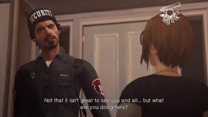 Skip will open the door and a conversation will start - Chapter 3 Life Is Strange: Before the Storm Episode 2 Brave New World - Episode 2 - Brave New World - Life Is Strange: Before the Storm Game Guide