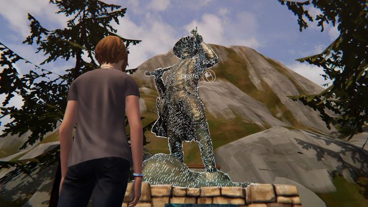 Just approach the statue shown above at the very beginning of your tour through the park with Rachel to get the eighth graffiti - All Graffiti in Episode 1 Life Is Strange: Before The Storm - Episode 1 - Awake - Life Is Strange: Before the Storm Game Guide