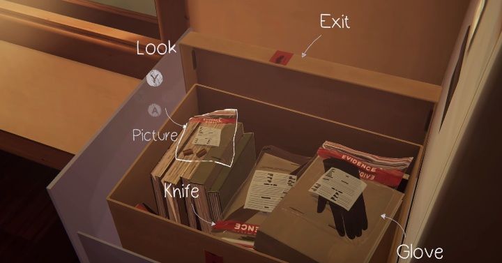 In the drawers near the door you can find items that belonged to criminals - Chapter 4 | Episode 3 - Hell is Empty - Episode 3 - Hell is Empty - Life Is Strange: Before the Storm Game Guide